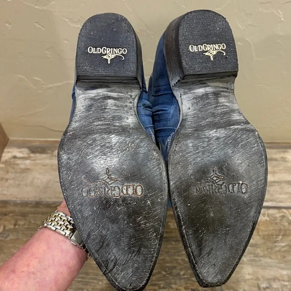 Old Gringo Blue Heeled Boots - Picture 5 of 5